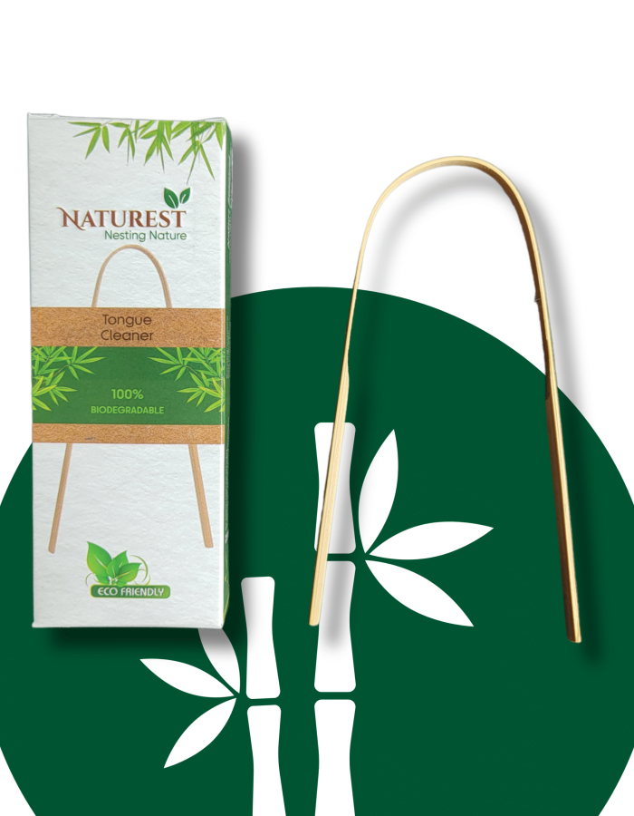 Naturest Bamboo Tongue Cleaner – Natural, Biodegradable & Anti-Bacterial Oral Care Tool