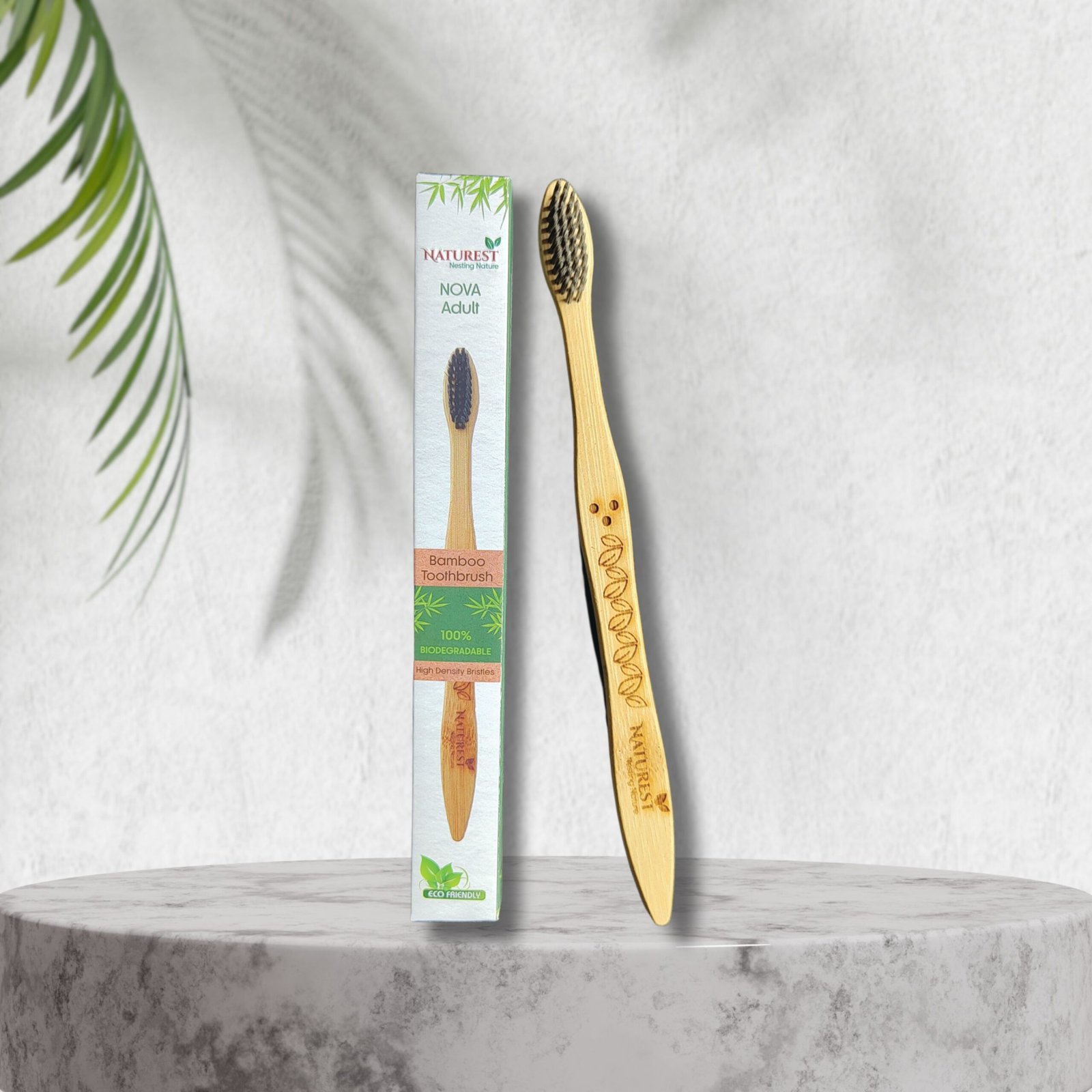 Nova Bamboo Toothbrush for Adults – Soft Bristles | Eco-Friendly & Biodegradable