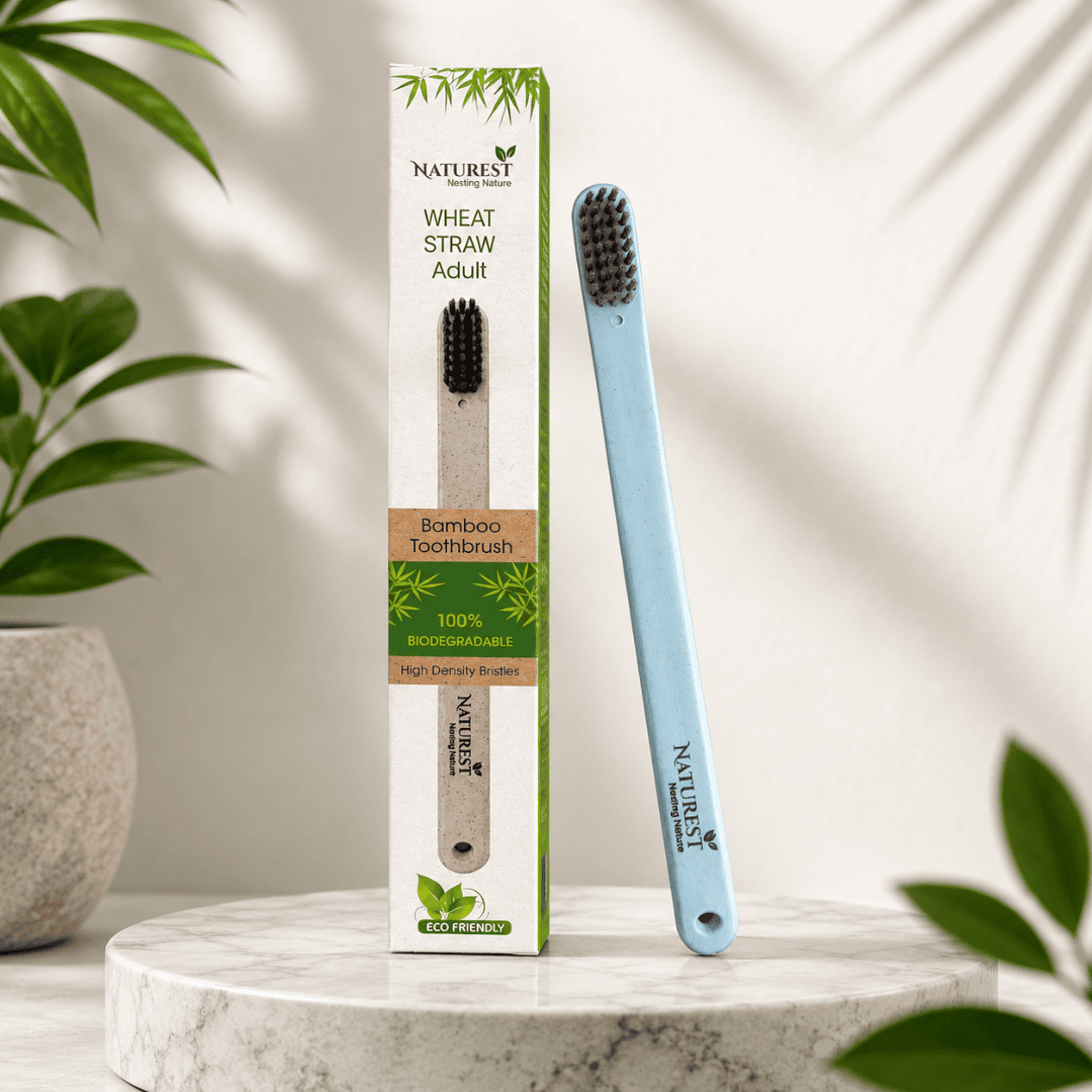 Eco Starter Kit – Bamboo Toothbrush, Reusable Straws & Plastic-Free Toothpaste | Naturest India