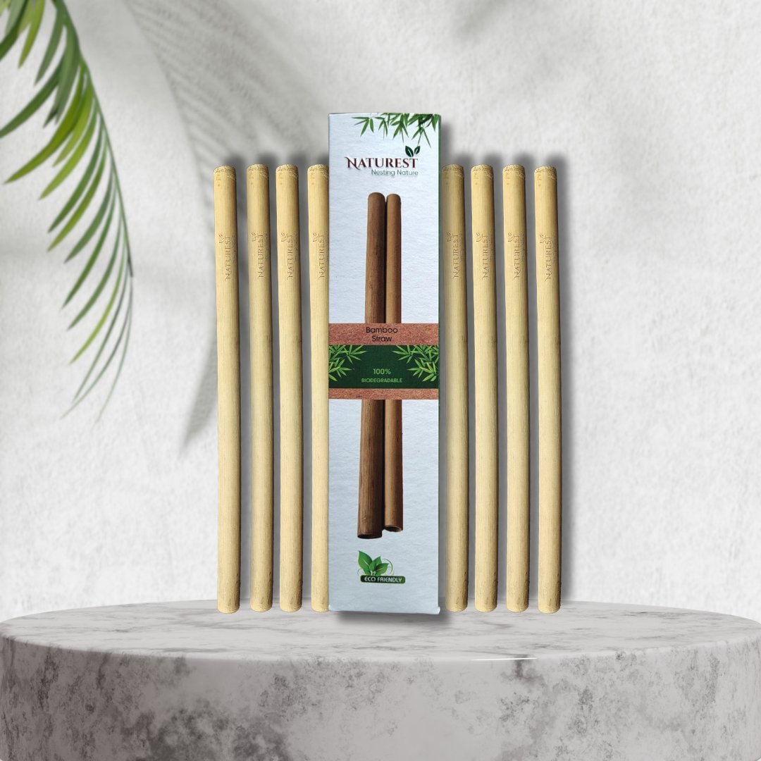 Eco Starter Kit – Bamboo Toothbrush, Reusable Straws & Plastic-Free Toothpaste | Naturest India - Image 4